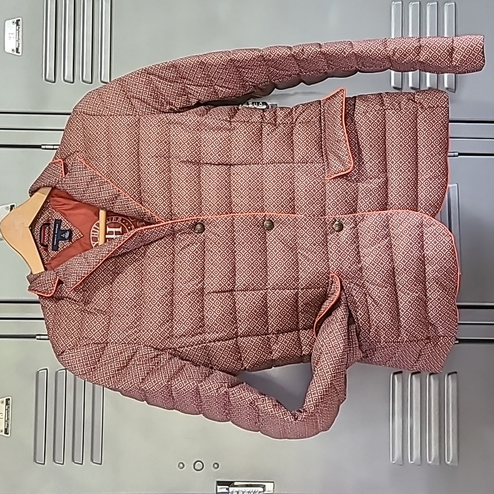 Tommy Hilfiger Womens Insulated Breathable Down Button Jacket Size 6
